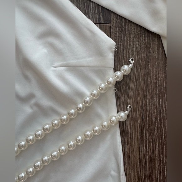 KHANUMS Kara Scarf Dress in Ivory - Picture 6 of 12